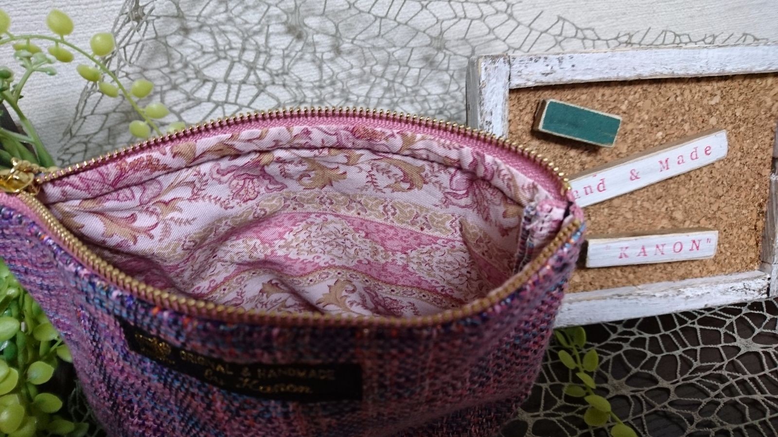 かわいいさをり織りのポーチ - Handmade Bank-ハンドメイド/手作り作品作家の宣伝サイト