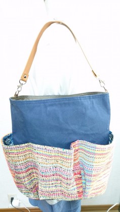 売り切れました❗さをり織りのバッグ