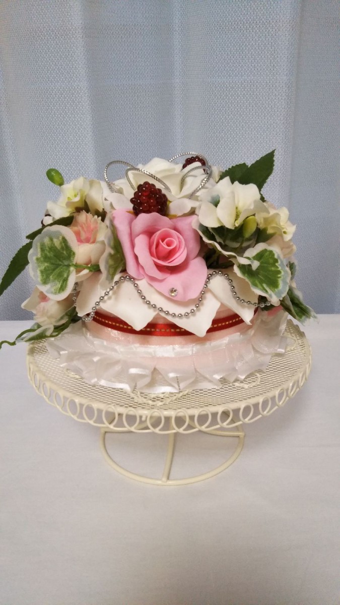お花のケーキアレンジメント 大阪市 Handmade Bank ハンドメイド 手作り作品作家の宣伝サイト